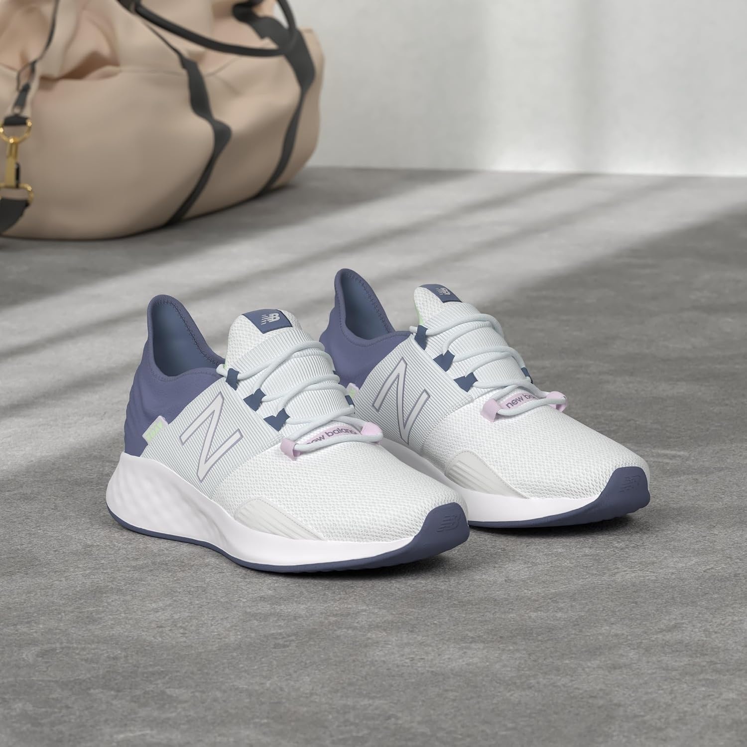 image:imageNew Balance Womens Fresh Foam Roav Running ShoeIce BlueVintage Indigo