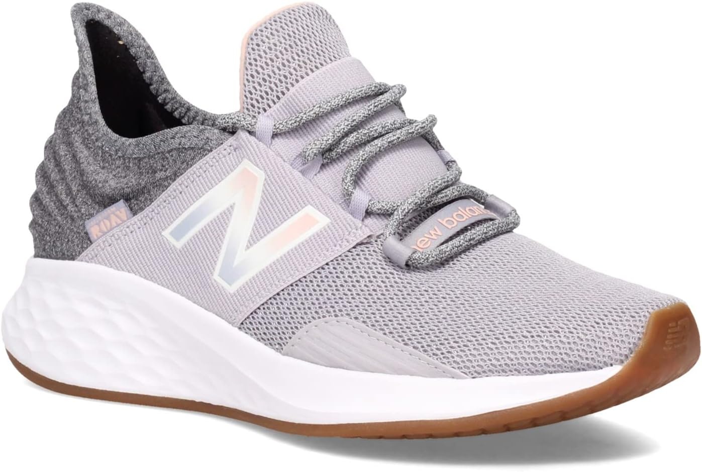 image:imageNew Balance Womens Fresh Foam Roav Running ShoeWhisper GreyOyster Pink
