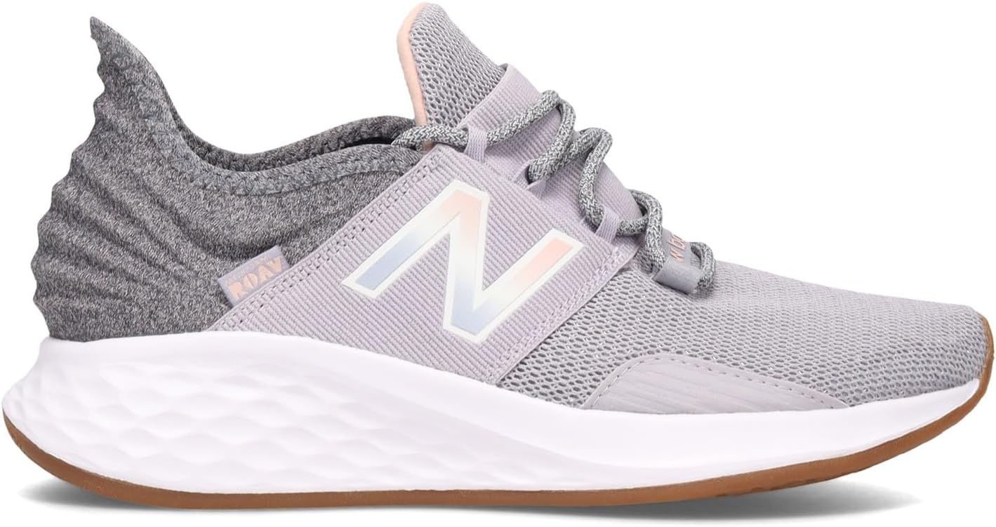image:imageNew Balance Womens Fresh Foam Roav Running ShoeWhisper GreyOyster Pink