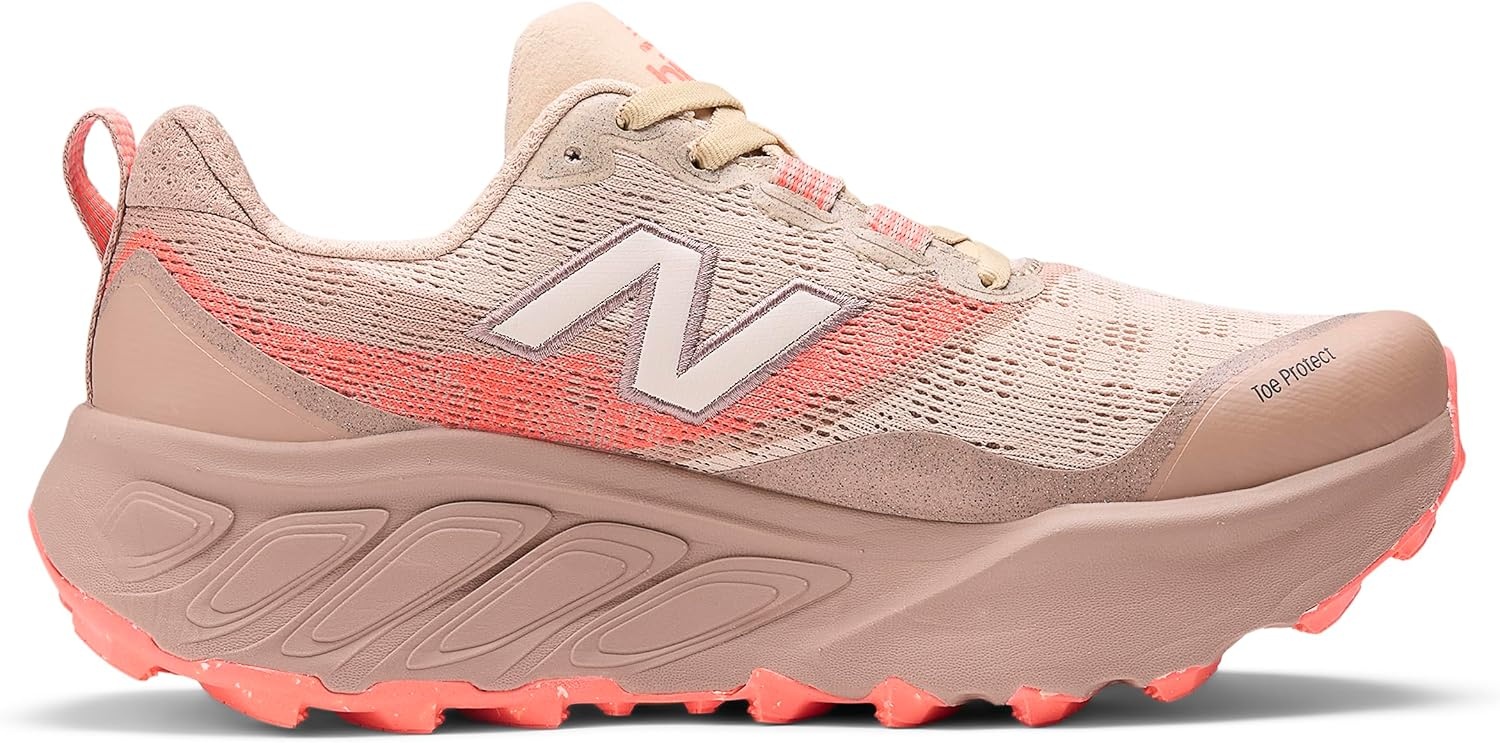 image:imageNew Balance Womens Fresh Foam X Hierro V9Desert ClayFlat TaupeUrgent Red