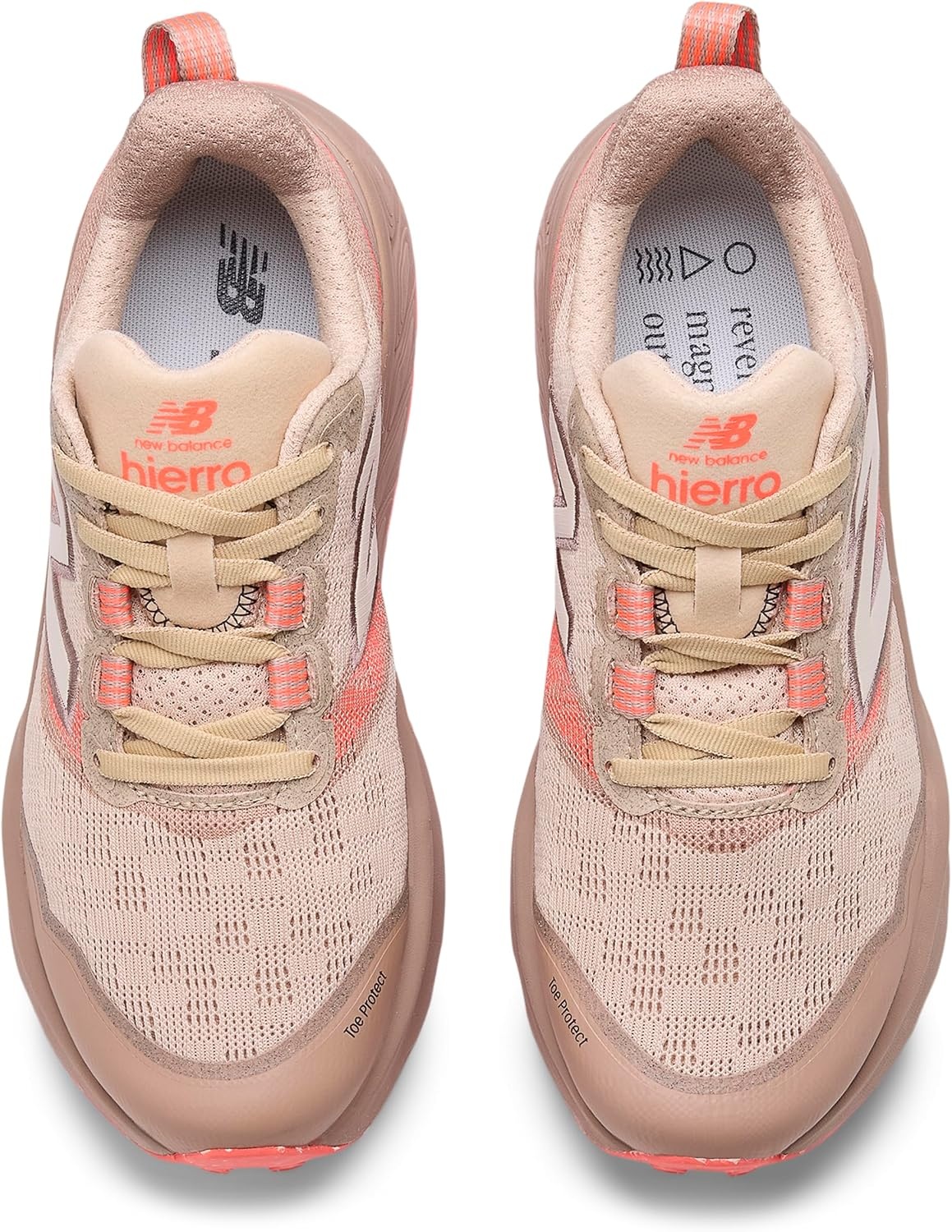 image:imageNew Balance Womens Fresh Foam X Hierro V9Desert ClayFlat TaupeUrgent Red