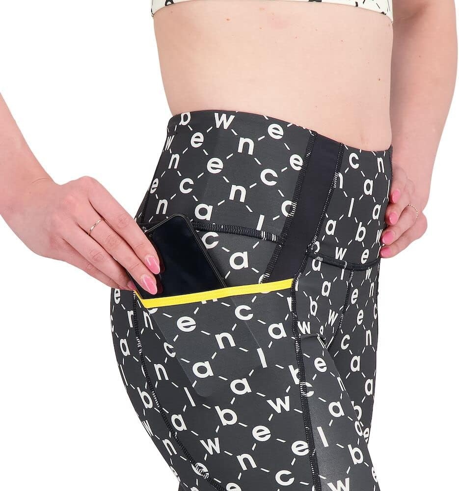 image:imageNew Balance Womens Shape Shield 78 High Rise Pocket TightBlack Multi