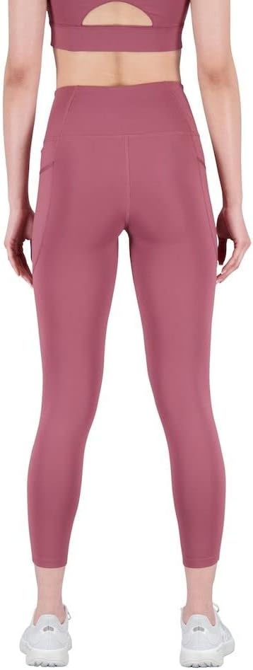 image:imageNew Balance Womens Shape Shield 78 High Rise Pocket TightWashed Burgundy
