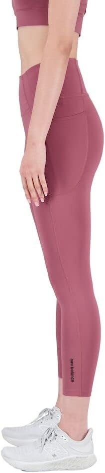image:imageNew Balance Womens Shape Shield 78 High Rise Pocket TightWashed Burgundy