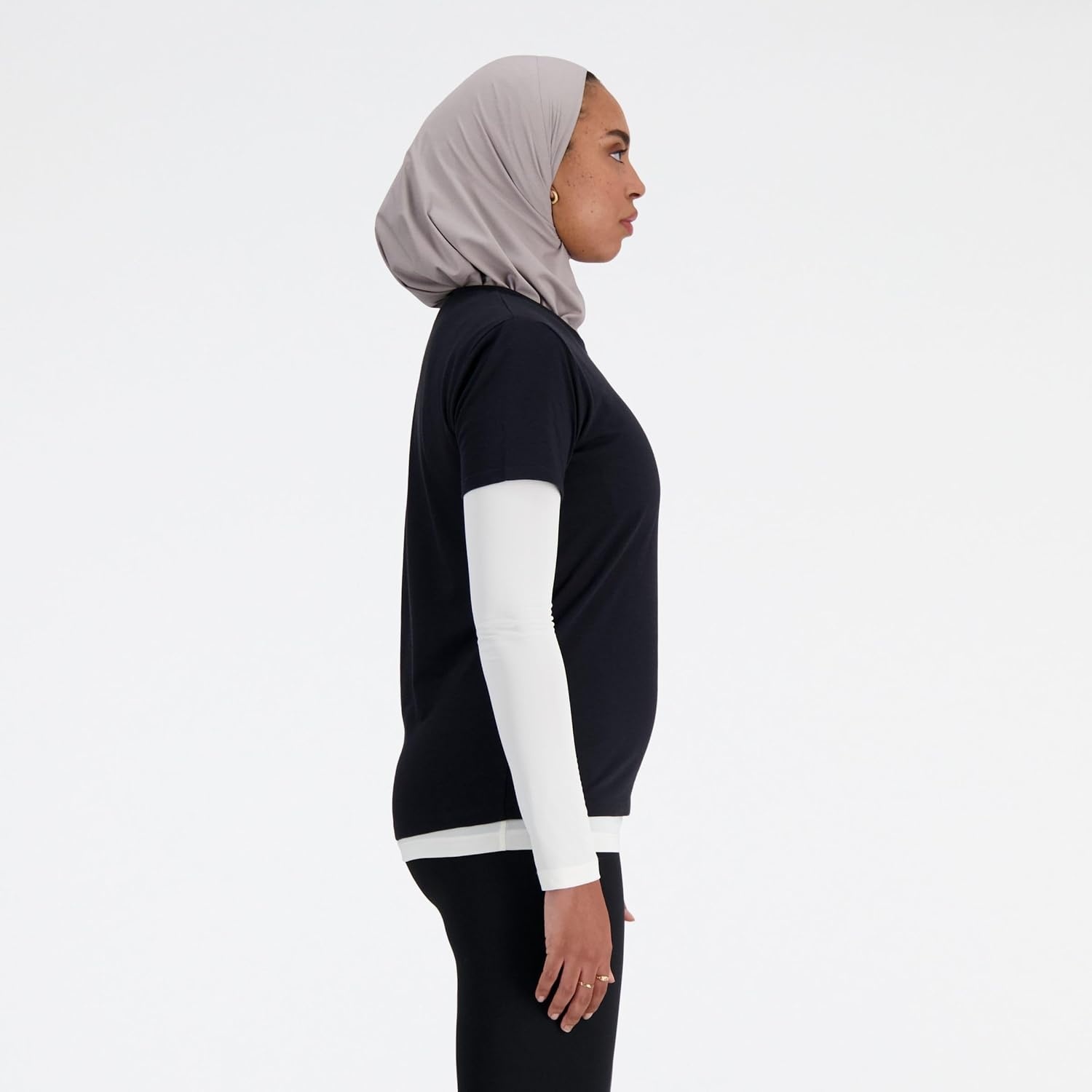 image:imageNew Balance Womens Sport Essentials Heathertech TShirtBlack