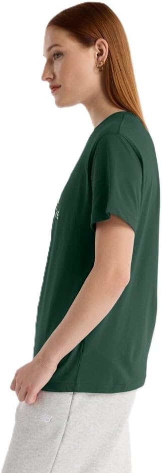 image:imageNew Balance Womens Sport Essentials Jersey Logo TShirtNightwatch Green