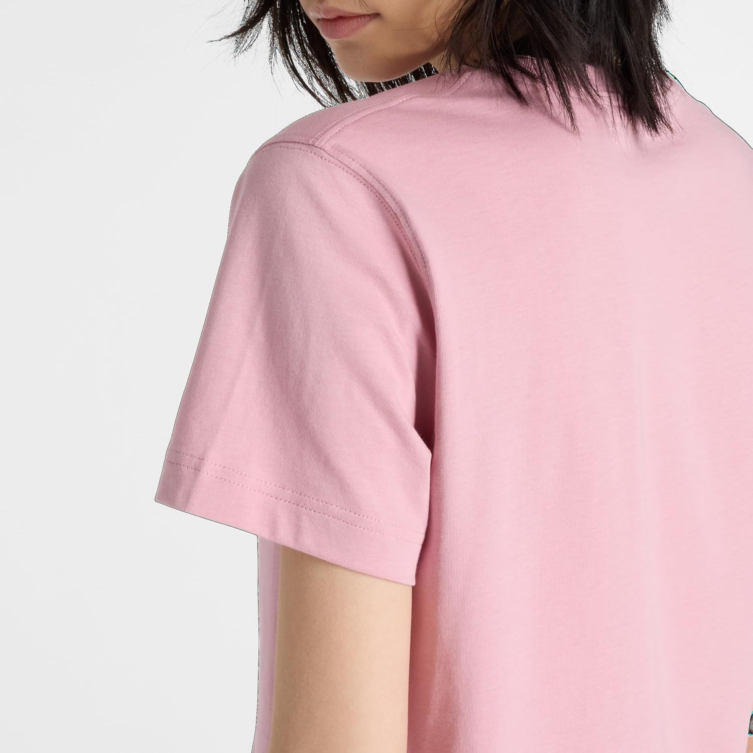 image:imageNew Balance Womens Sport Essentials Jersey Logo TShirtPink Taffy
