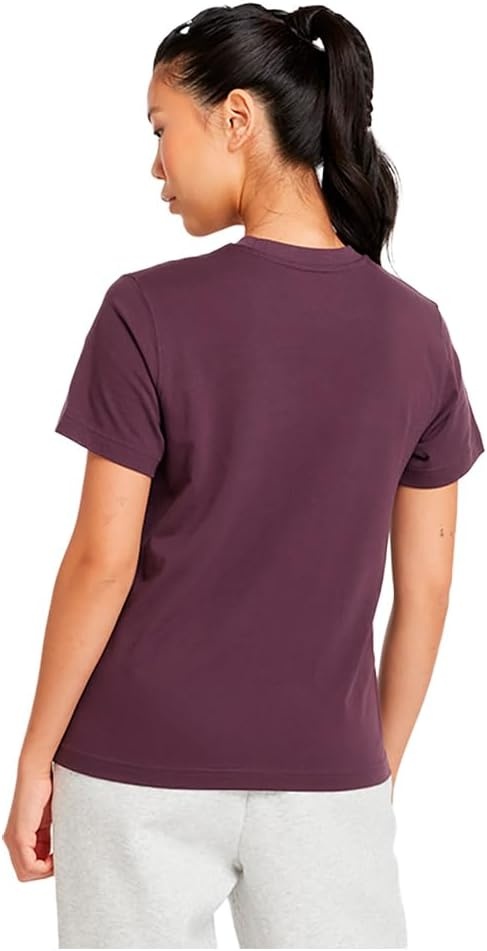 image:imageNew Balance Womens Sport Essentials Jersey Logo TShirtPlum Brown