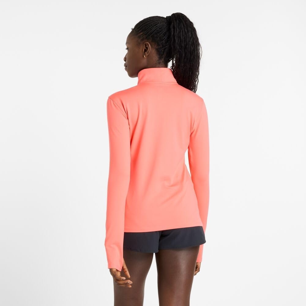 image:imageNew Balance Womens Sport Essentials Space Dye Quarter ZipDrift Red