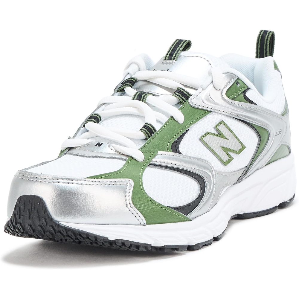image:imageNew Balance Unisex Adult 408WhiteSilver Metallic