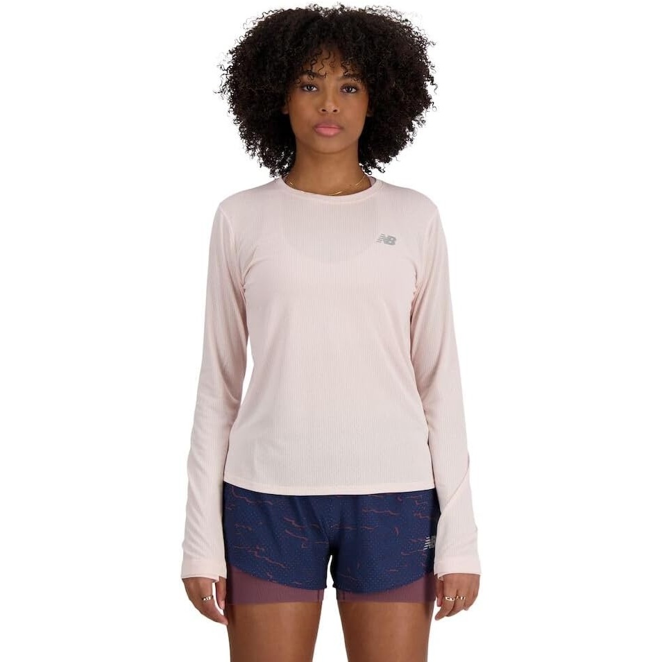 image:imageNew Balance Womens Athletics Long SleeveQuartz Pink Heather