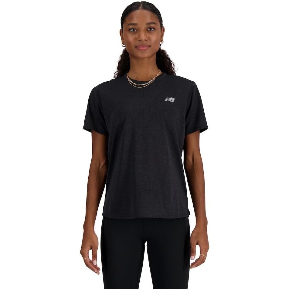 image:imageNew Balance Womens Athletics TshirtBlack Heather