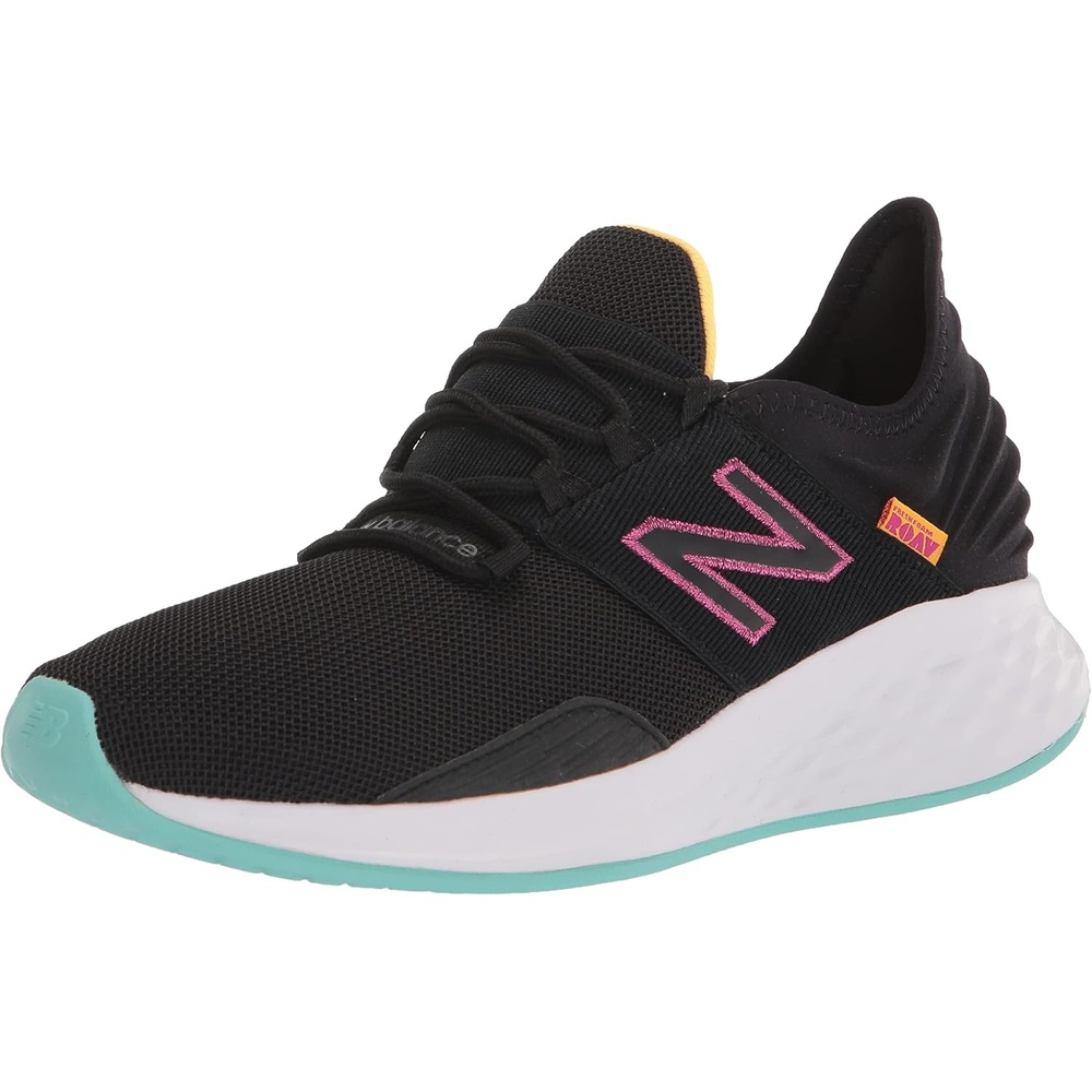 image:imageNew Balance Womens Fresh Foam Roav Running ShoeBlackGreenWhite