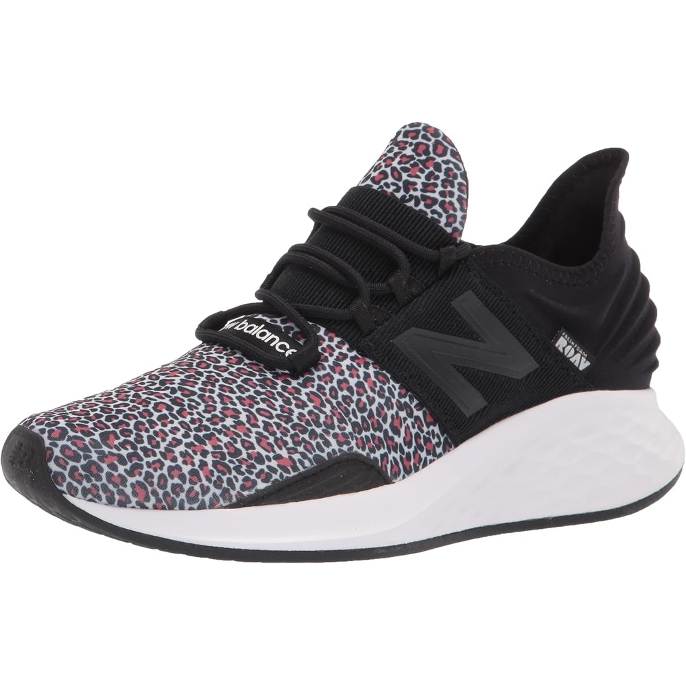 image:imageNew Balance Womens Fresh Foam Roav Running ShoeBlackVivid CoralWhite