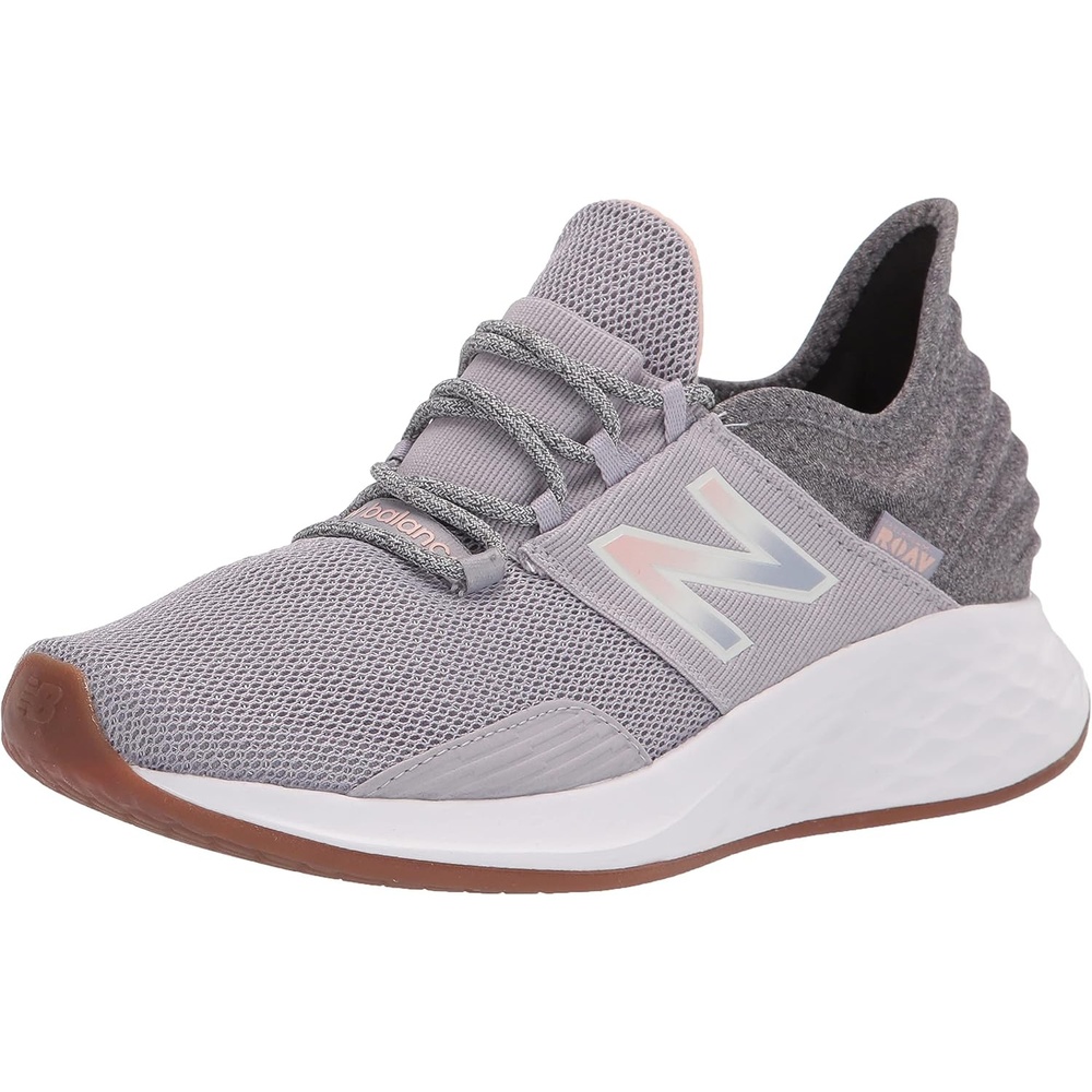 image:imageNew Balance Womens Fresh Foam Roav Running ShoeWhisper GreyOyster Pink