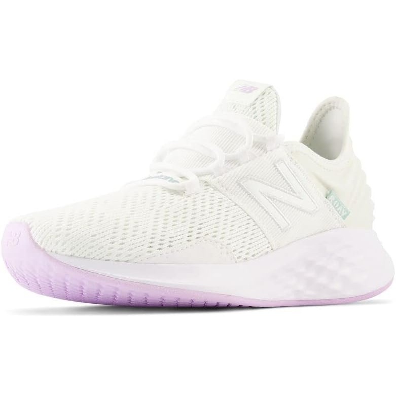 image:imageNew Balance Womens Fresh Foam Roav Running ShoeWhiteWinter FogThistle