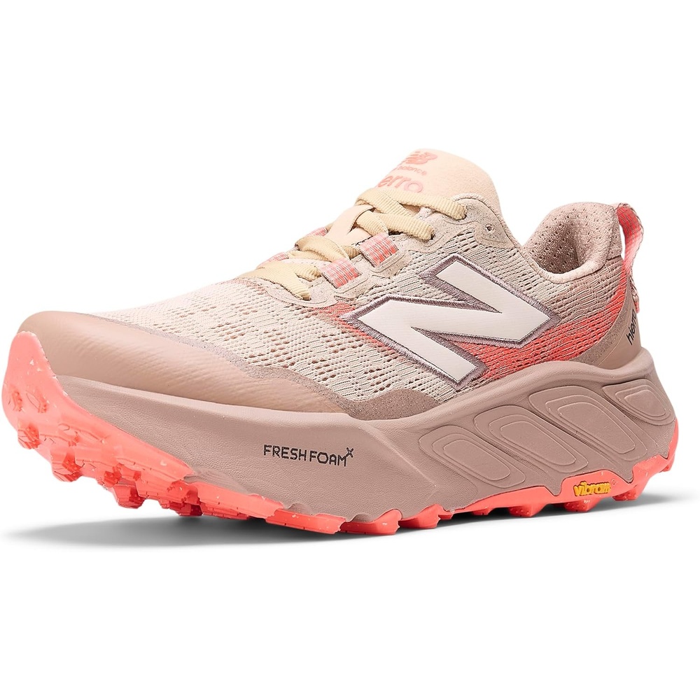 image:imageNew Balance Womens Fresh Foam X Hierro V9Desert ClayFlat TaupeUrgent Red