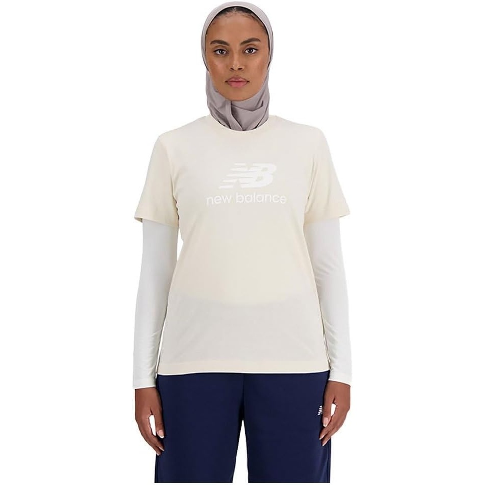 image:imageNew Balance Womens Sport Essentials Jersey Logo TShirtLinen