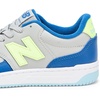 New Balance Kids’ 080 Court Lace-up(Grey Matter/Atlantic Blue)