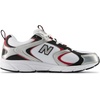 New Balance Unisex Adult 408(White/Silver Metallic/Shadow Red)
