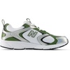 New Balance Unisex Adult 408(White/Silver Metallic/Utility Green)