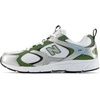 New Balance Unisex Adult 408(White/Silver Metallic/Utility Green)
