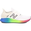 New Balance Women’s Fresh Foam Roav Running Shoe(White/Cobalt/Energy Lime)