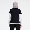 New Balance Women’s Sport Essentials Heathertech T-Shirt(Black)