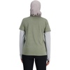 New Balance Women’s Sport Essentials Heathertech T-Shirt(Dark Olivine Heather)