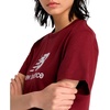 New Balance Women’s Sport Essentials Jersey Logo T-Shirt(Monarch Burgundy (611))