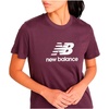 New Balance Women’s Sport Essentials Jersey Logo T-Shirt(Plum Brown)