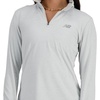 New Balance Women’s Sport Essentials Space Dye Quarter Zip(Ash Heather)
