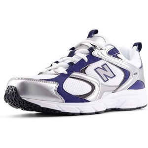 New Balance Unisex Adult 408(White/Silver Metallic/Blue Oyster)