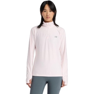 New Balance Women’s Sport Essentials Space Dye Quarter Zip(Pink Salt)