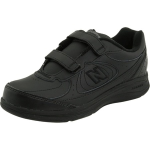 New Balance Women’s 577 V1 Hook and Loop Walking Shoe(Black/Black)