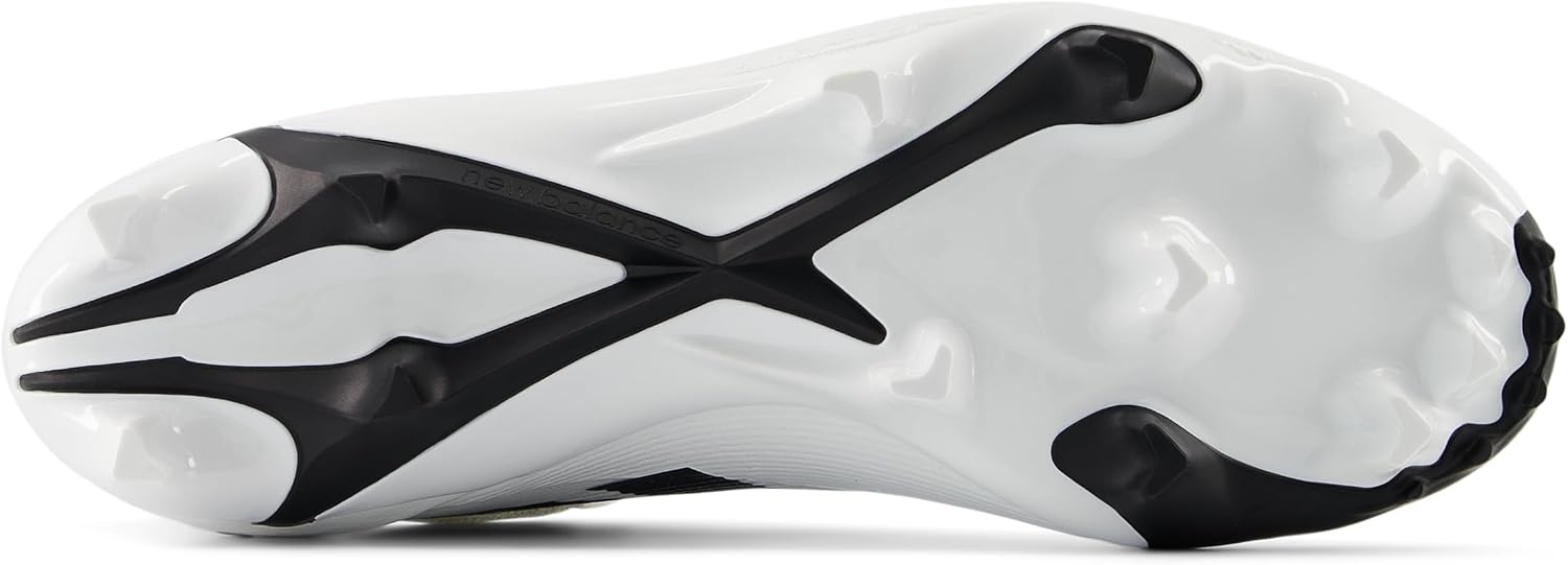 image:imageNew Balance Mens Burnx5 Lacrosse CleatsWhiteBlackGrey