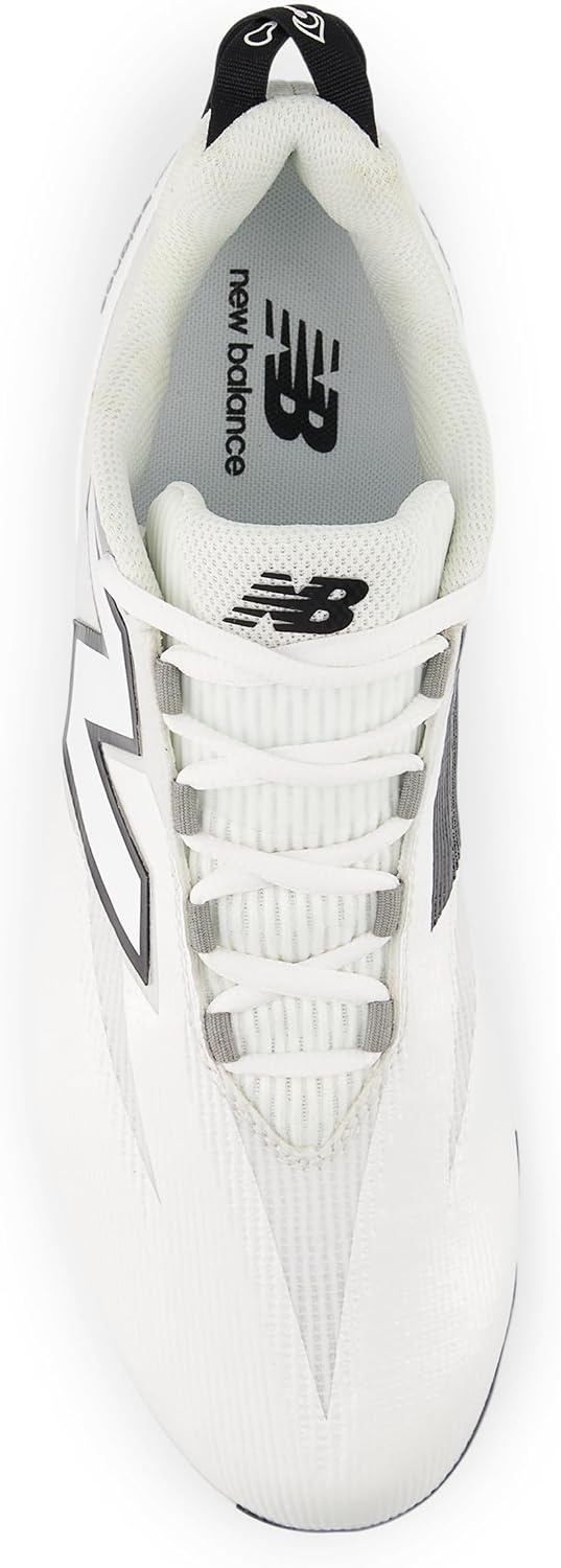 image:imageNew Balance Mens Burnx5 Lacrosse CleatsWhiteBlackGrey