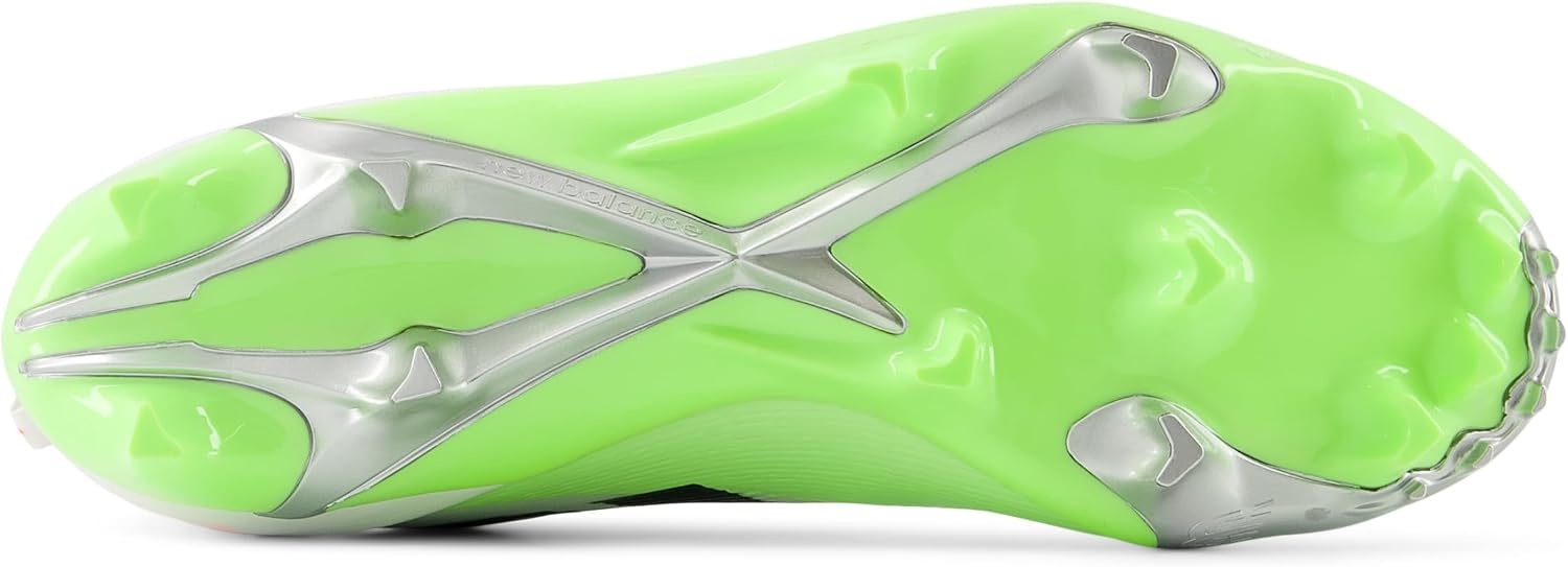 image:imageNew Balance Mens Burnx5 Lacrosse CleatsWhiteMint FlashUrgent Red