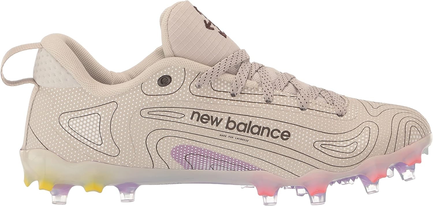 image:imageNew Balance Mens Freezelx V5 Lacrosse ShoesTanEnergy RedPurple
