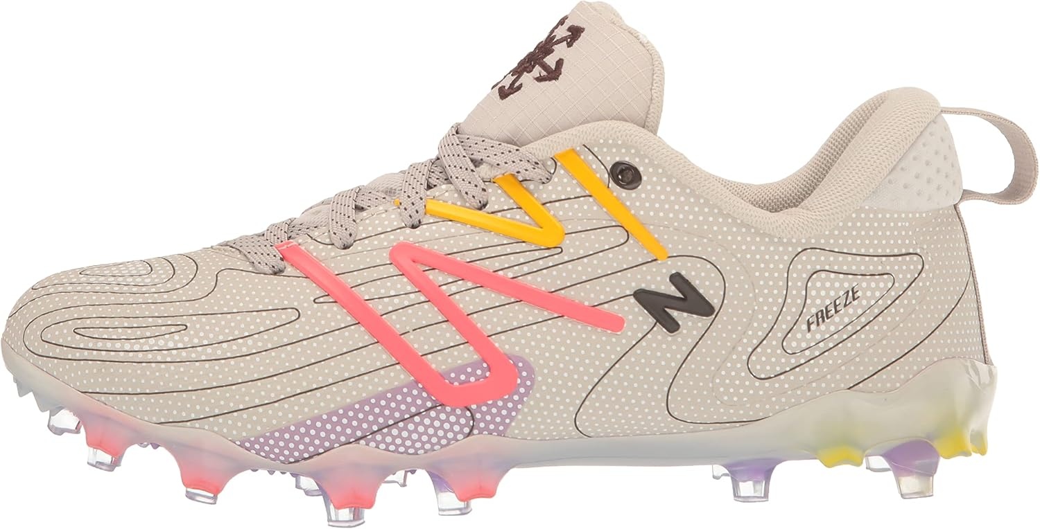 image:imageNew Balance Mens Freezelx V5 Lacrosse ShoesTanEnergy RedPurple