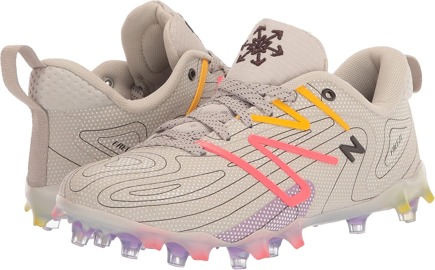 image:imageNew Balance Mens Freezelx V5 Lacrosse ShoesTanEnergy RedPurple