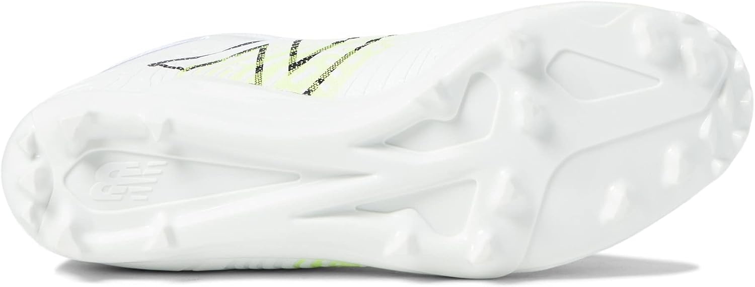 image:imageNew Balance Mens Rush V3 Mid Lacrosse ShoeWhiteBleached Lime Glow