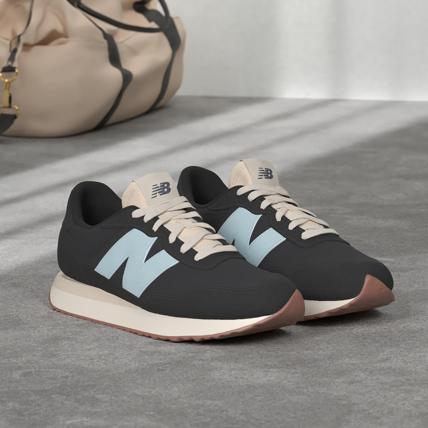 image:imageNew Balance Womens 237 V1 SneakerBlackBleach Blue