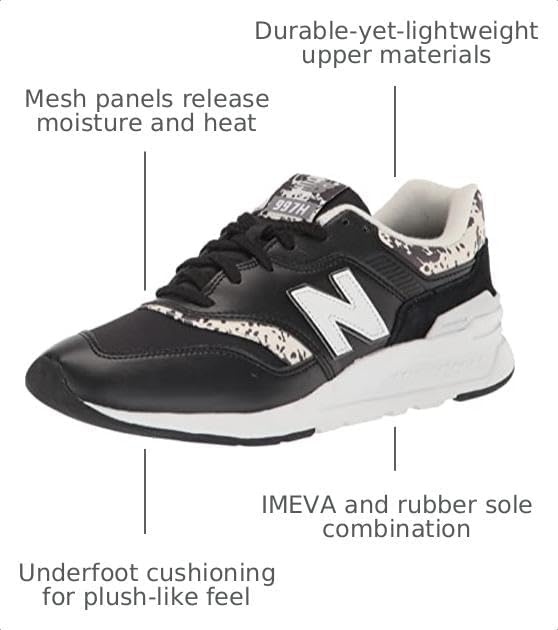 image:imageNew Balance Womens 997H V1 SneakerBlackRaw Cashew