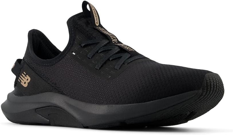 image:imageNew Balance Womens DynaSoft Nergize Sport V2 Cross TrainerBlackBlackGold Metallic
