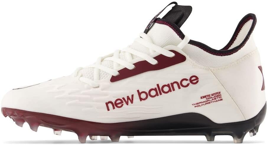 image:imageNew Balance mens Burn X 3 SpeedWhiteCrimsonBlack