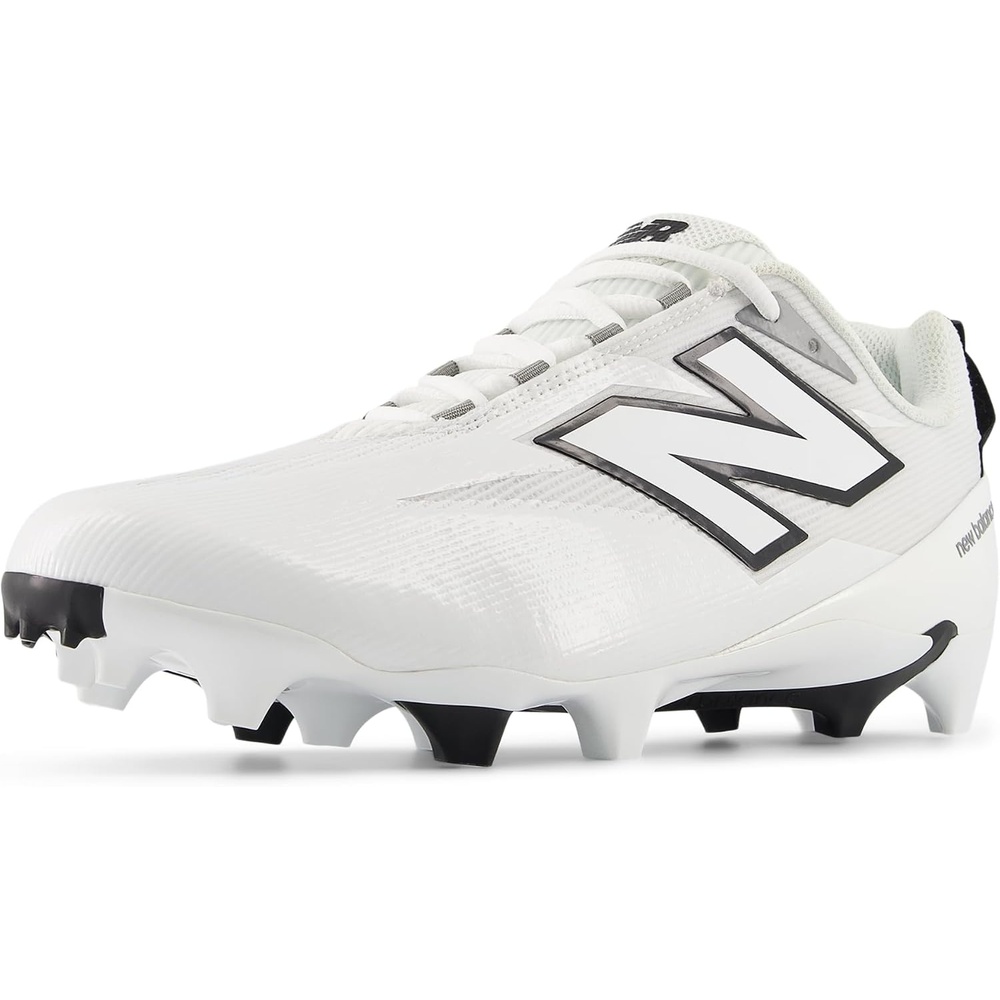 image:imageNew Balance Mens Burnx5 Lacrosse CleatsWhiteBlackGrey