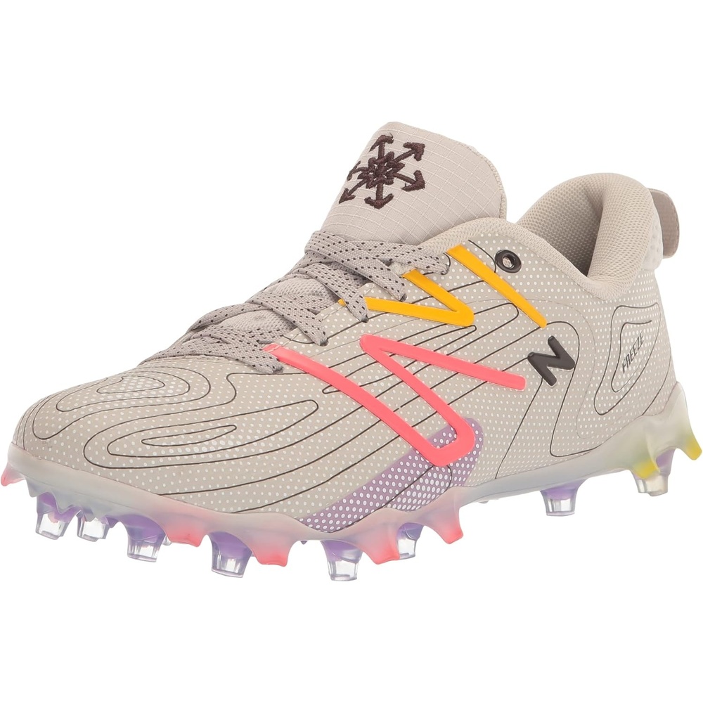 image:imageNew Balance Mens Freezelx V5 Lacrosse ShoesTanEnergy RedPurple