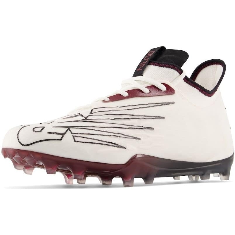 image:imageNew Balance mens Burn X 3 SpeedWhiteCrimsonBlack