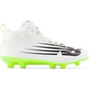 New Balance Boys Rush V4(White/White/Hi-lite)